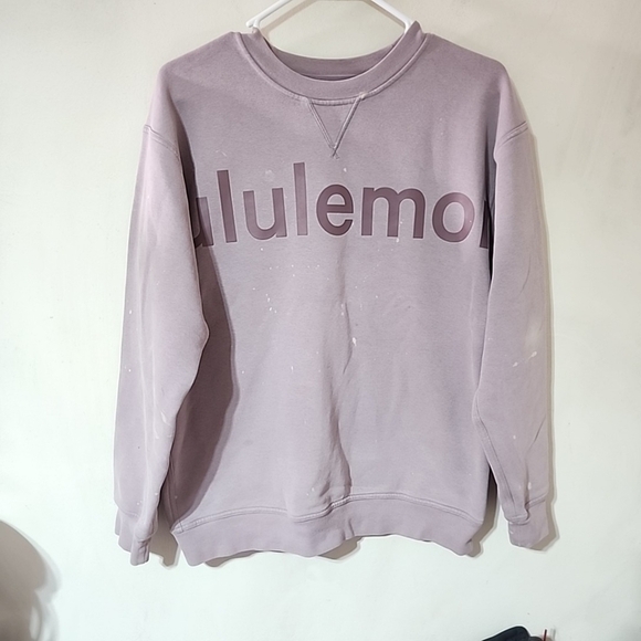 Lululemon Eggplant Bleached Sweatshirt. Size Meduim - Picture 5 of 7